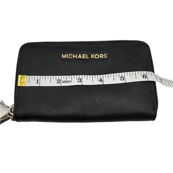 MICHAEL KORS Black Zip Around Wallet - Picture 6 of 7
